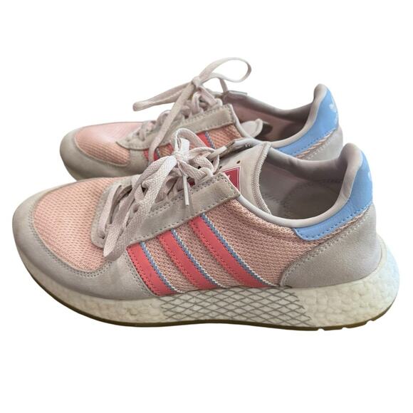 Adidas Marathon Tech Orchid tint Pastel Pink Running Shoes Size 7.5 - Picture 1 of 8